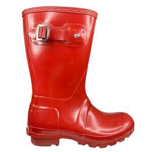 Hunter red mid length boots